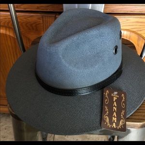 Blue Panama hat unisex